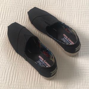 Skechers Bobs black espadrille shoes 8.5